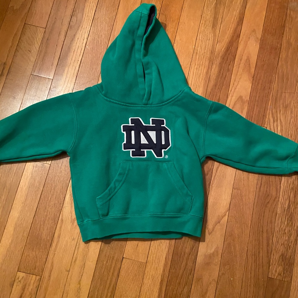 2T Notre Dame green hoodie